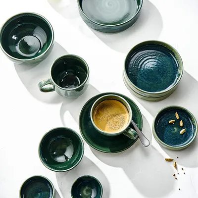 Чашка чайная «Аврора Визувиус Бёрнт Эмералд» фарфор 228мл D=9см изумруд., изображение 4