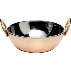 Serving dish (kadai) “Prootel”  stainless steel, copper  0.5 l  D=150, H=55mm  copper