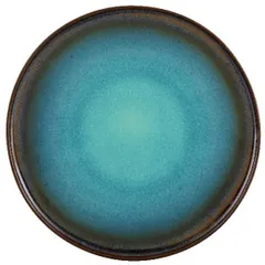 Dessert plate D=22cm turquoise.