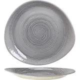 Тарелка «Скейп Грей» мелкая фарфор ,H=30,L=305,B=270мм серый