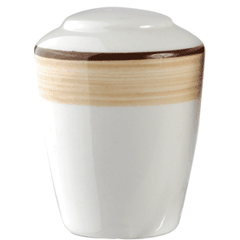 Pepper shaker “Chino”  porcelain  D=58, H=77mm  white, beige.