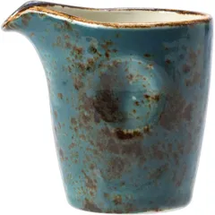 Milk jug “Kraft Blue” porcelain 85ml D=58,H=72,L=75mm blue