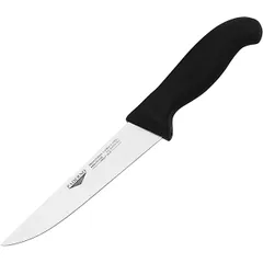 Universal kitchen knife  steel, plastic  L=295/160, B=30mm  black, metal.