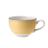 Чашка кофейная «Рио Йеллоу» фарфор 85мл D=65,H=50,L=85мм белый,желт.