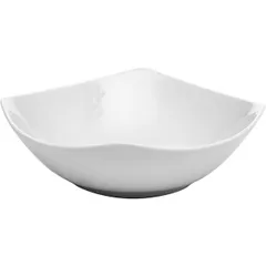 Salad bowl “Gamma” square  porcelain  360ml , L=14, B=14cm  white