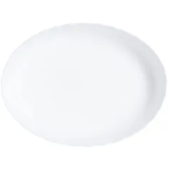 Dish “Smart Cousin” oval glass ,L=32,B=24cm white