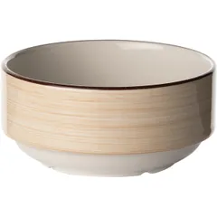 Чашка бульонная «Чино» фарфор 285мл D=11,H=6см белый,бежев.