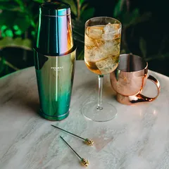 Украшения для коктейлей «Солар» на шпажках в форме ананаса сталь нерж. ,L=11,5см золотой, изображение 3