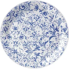 Plate "Ink" pie porcelain D=15,H=2cm white,blue