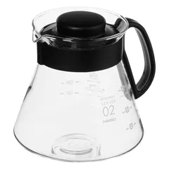 Чайник заварочный сервировочный с риской стекло 0,6л прозр.,черный