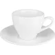 Кофейная пара «Кунстверк» фарфор 150мл D=75/125,H=72мм белый, Объем по данным поставщика (мл): 150, изображение 2