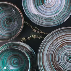 Салатник «Скандинавия» керамика 1л D=180,H=75мм голуб., изображение 2