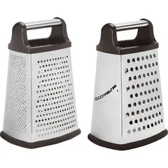 Grater 4-sided  stainless steel , H=225, L=110, B=80mm  metallic, black