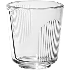 Old fashion “Murano Graffio” glass 290ml D=88,H=95mm clear.