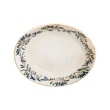 Блюдо сервировочное «Грэндма» овальное фарфор ,L=25,B=19см бежев.,синий