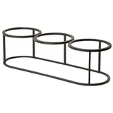 Подставка фуршетная (на 3 емкости) сталь ,H=18,L=66,2,B=21,8см черный