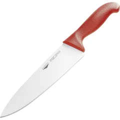 Chef's knife  steel, plastic , L=30, B=3cm  red, metal.