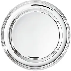 Блюдо круглое «Контур» посеребренное сталь нерж.,серебро D=31см серебрист.