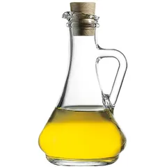 Decanter with handle glass 260ml ,H=18.1cm clear.