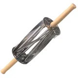 Скалка-нож для круассанов сталь нерж.,пластик D=8,H=11,L=46/21,B=11см бежев.,металлич.