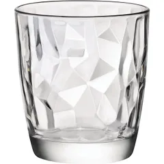 Old fashion "Diamond" glass 305ml D=84,H=93mm clear.