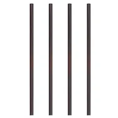 Трубочки без сгиба[400шт] полипроп. D=5,L=125мм черный