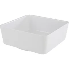 Square salad bowl plastic 3.5l ,H=9,L=24,B=24cm white