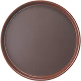 Поднос «Проотель» прорезиненный круглый полипроп. D=35,5/32,5см коричнев.