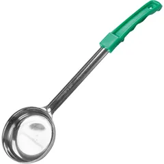 Ladle green handle “Prootel”  stainless steel  115 ml , H=85, L=340mm  metallic, green.