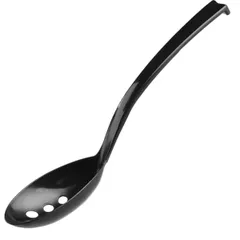 Set of perforated spoons [6pcs] plastic black