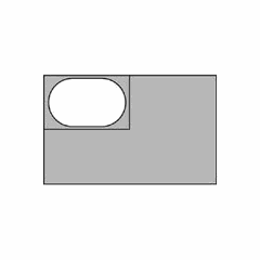 Gastronorm container (1/4)  plastic , H=15, L=26.5, B=16.2 cm