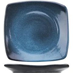 Тарелка «Млечный путь голубой» фарфор ,H=30,L=225,B=215мм голуб.,черный