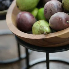 Салатник орех 0,8л D=215,H=70мм тем.дерево, изображение 4