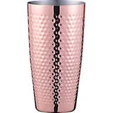 Стакан для шейкера «Бостон» рифленый сталь нерж. 0,7л D=89,H=167мм медный