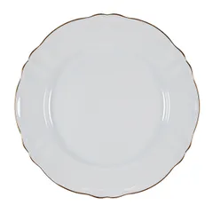 Тарелка «Гармония» подстановочная фарфор D=32,H=3см белый,золотой