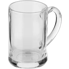 Mug “Benidorm” glass 450ml D=80,H=127,L=125mm clear.