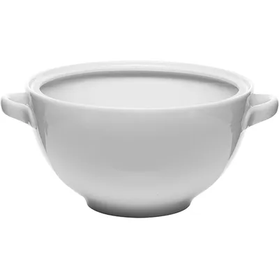Супница «Кашуб-хел» без крышки фарфор 3л ,H=15,L=35,B=24,5см белый