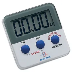 Timer (working time - 20 hours)  plastic , H=22, L=62, B=62mm  white, blue