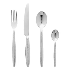 Ложка чайная «Флоу» сталь ,L=145,B=28мм металлич., изображение 2