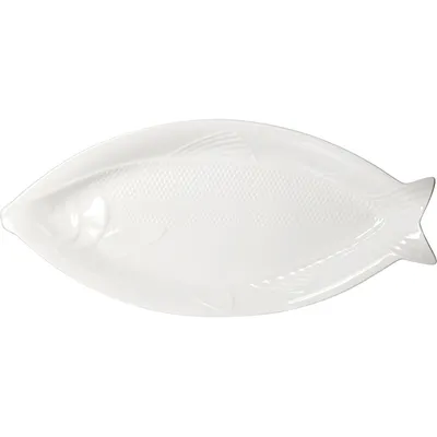 Блюдо «Кунстверк» для рыбы фарфор ,H=31,L=468,B=216мм белый, Длина (мм): 468, Ширина (мм): 216
