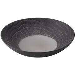 Salad bowl “Arborescence” ceramics 0.85l D=24,H=6cm black,gray