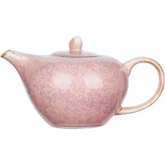 Teapot “Peony”  porcelain  0.7 l , H = 8 cm  pink.