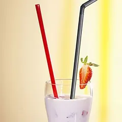 Трубочки со сгибом[100шт] полипроп. D=8,L=250мм черный, изображение 3