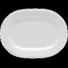 Dish “Nestor” oval  porcelain ,H=25,L=320,B=230mm white