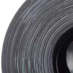 Тарелка «Сфера» с широким бортом керамика 300мл D=30,3см черный,серебрян., изображение 4