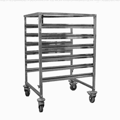 Trolley for trays and gastronorm containers ,H=102,L=59.5,B=67cm