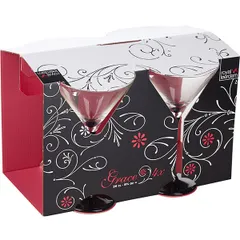 Коктейльная рюмка «Grace» на черной ножке набор[4шт] стекло 260мл