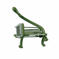 Machine for slicing French fries  green.