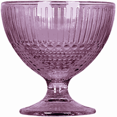 Ice cream bowl “Louise”  glass  300 ml  D=10.4, H=10.3 cm  violet.