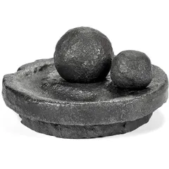 Set for manual salt/pepper grinding  cast iron  D=11.8 cm